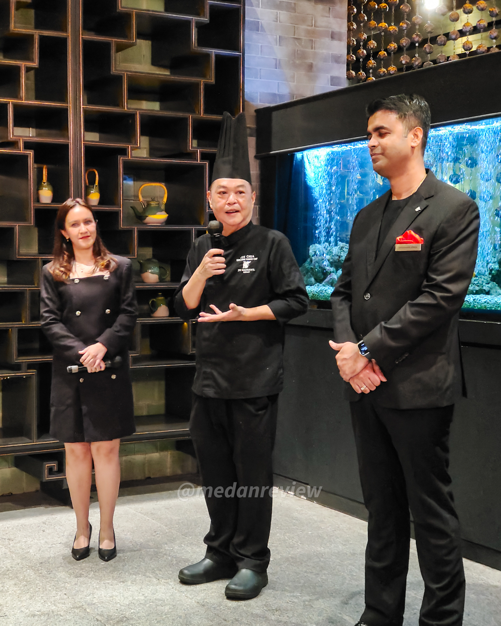 Sambutan General Manager JW Marriott Medan dan Presentasi langsung oleh Chef Joe Chua