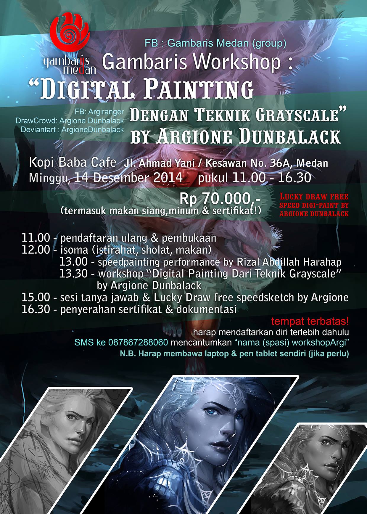 Workshop Digital Painting Dengan Teknik Greyscale