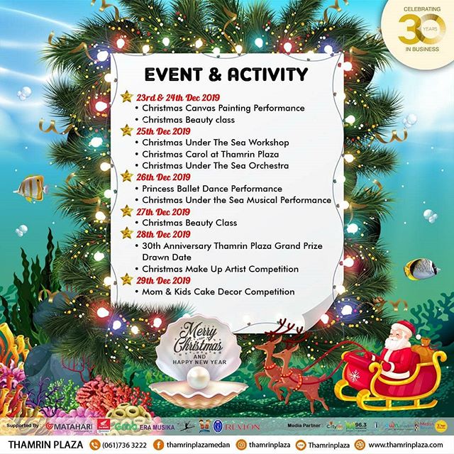 Photo #1 : Thamrin Plaza : “Merry Little Mermaid” Christmas Under The Sea