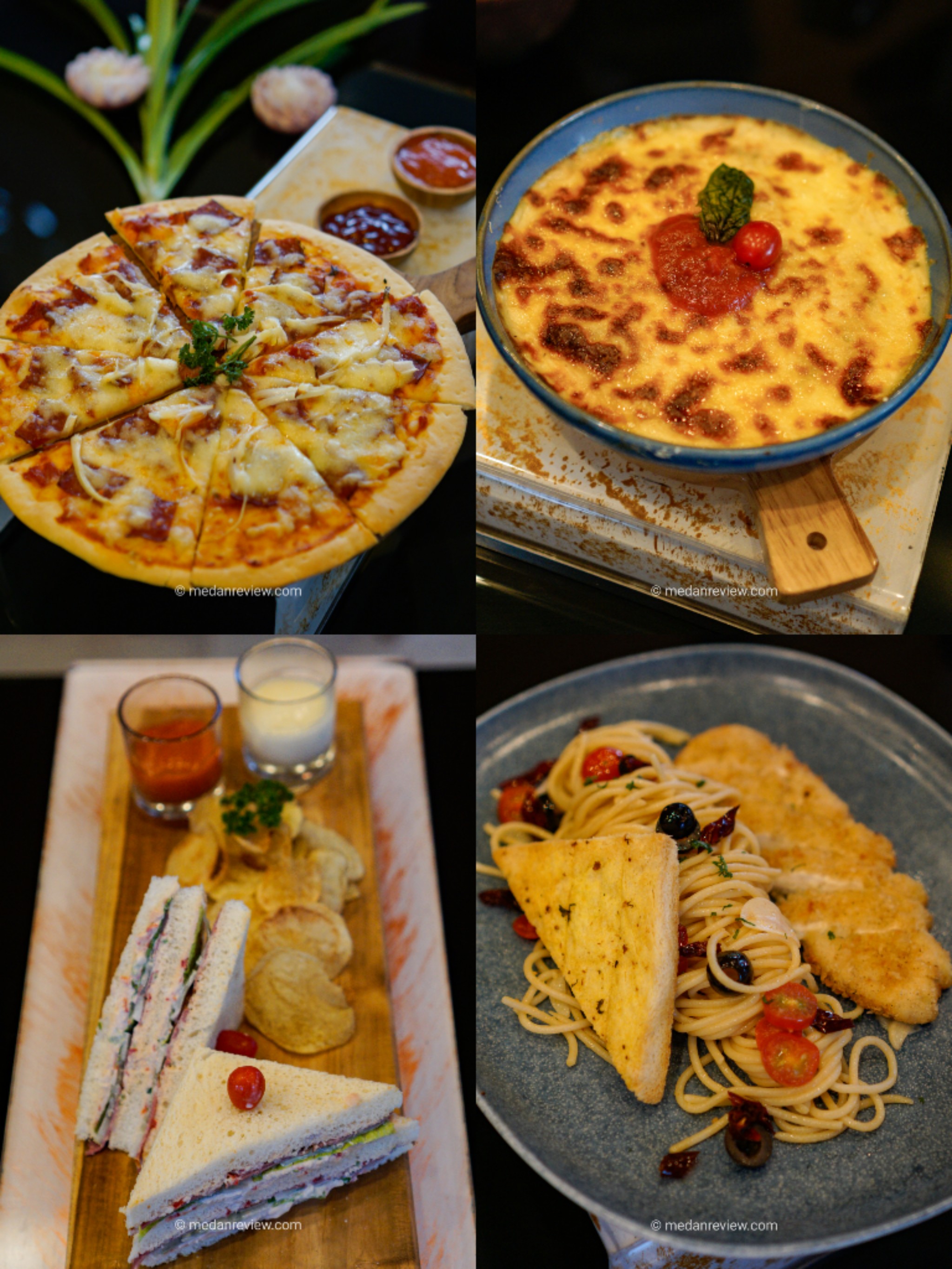 Menu Pizza dan Pasta Kafe Ulos Santika Medan