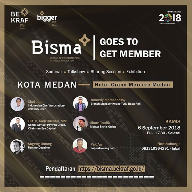 BISMA GOES TO GET MEMBER