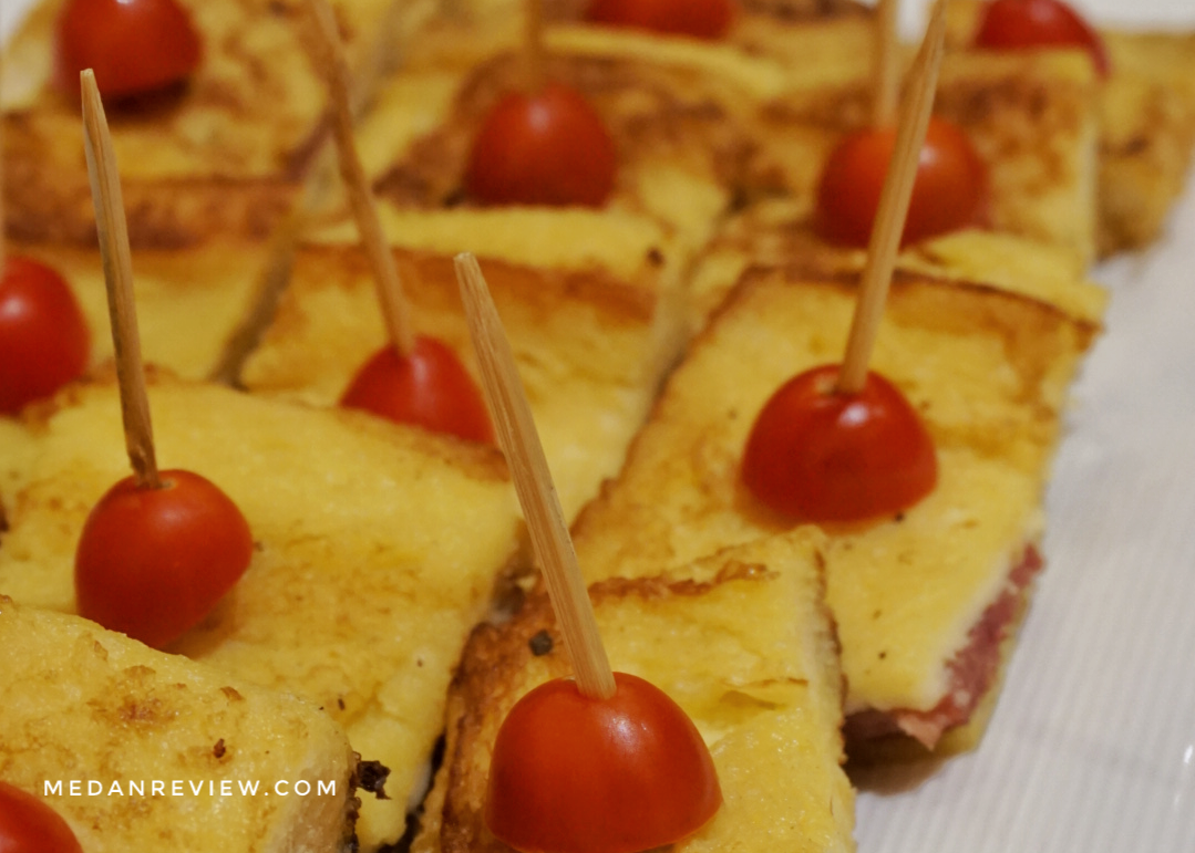 Bread Sliced with Bacon