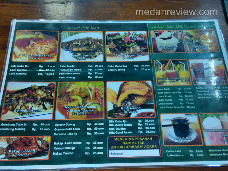 Daftar Menu Warung Bebek Pawito